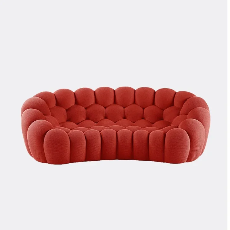 Upgrade Your Living Room with Fabric Sofas - Stylish Bubble Couch Designer Cloud Sets Fluffy Cloth Couch