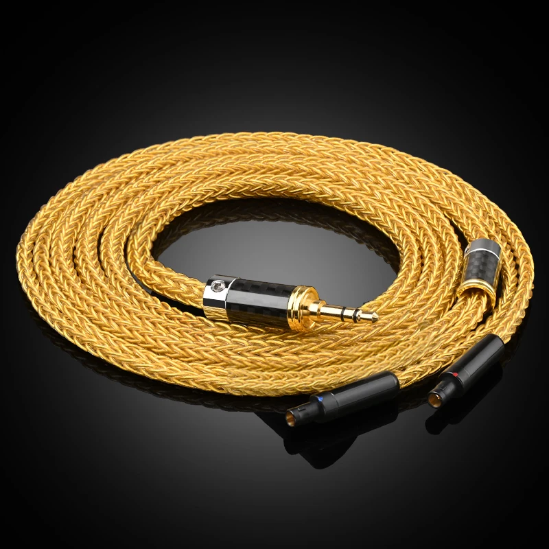 Ataudio hifi kopfhörer kabel hi-end 16 stränge occ core hd800 kopfhörer kabel für hd800 player kopfhörer 4