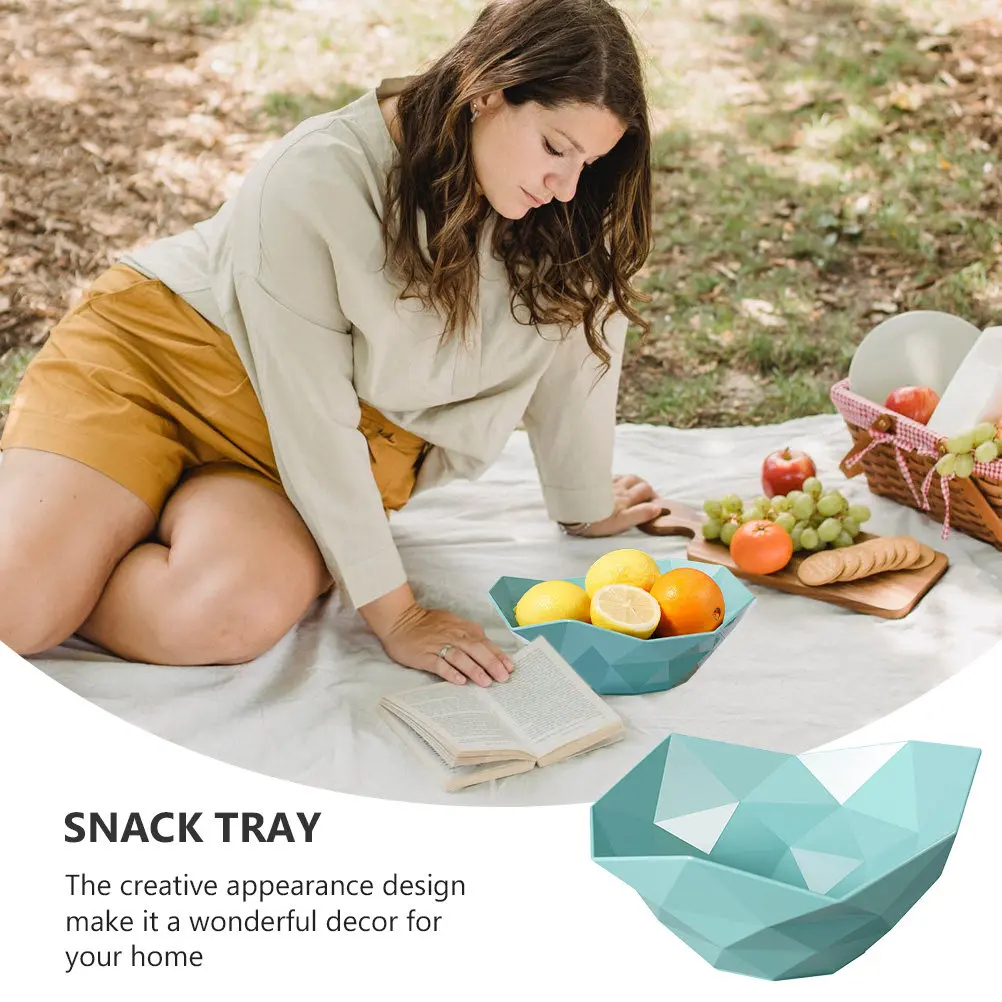 1Pcs Fruit Tray Practical Large Capacity Irregular Storage Container Multipurpose Sundry Plate Snack Bowl Irregular Storage Tray