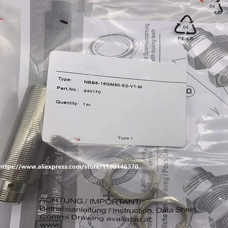 

Новый высококачественный датчик приближения NBB8-18GM50-E2-V1-M NBB8-18GM50-E2-M, 3 шт.