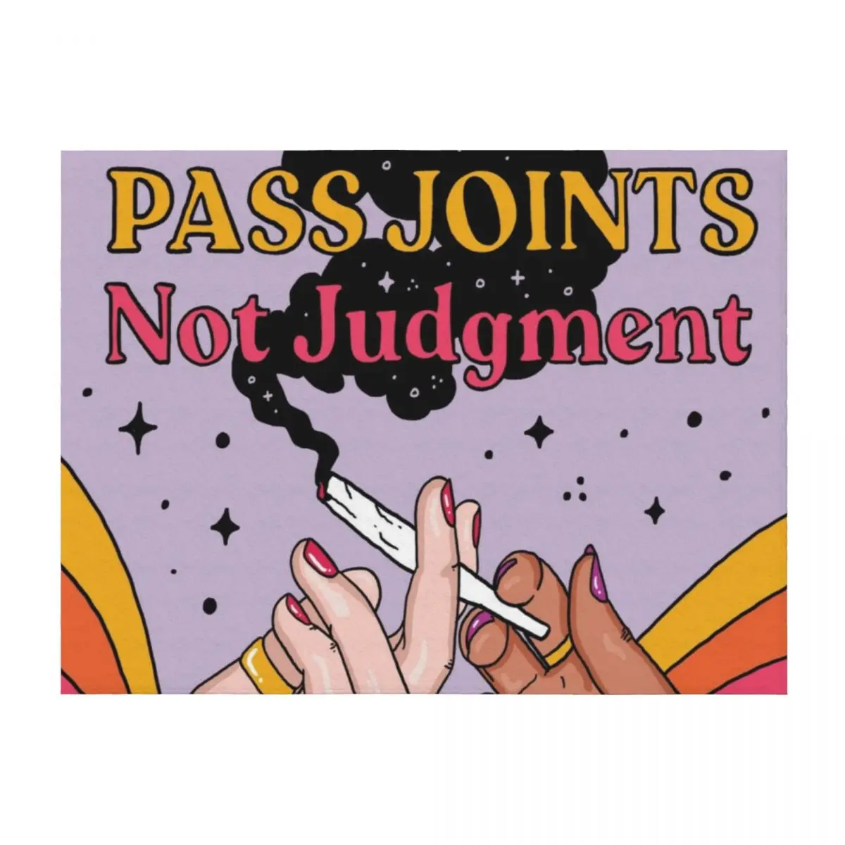 

pass joints not judgment Throw Blanket halloween Hairys For Sofa Thin Luxury Designer Blankets