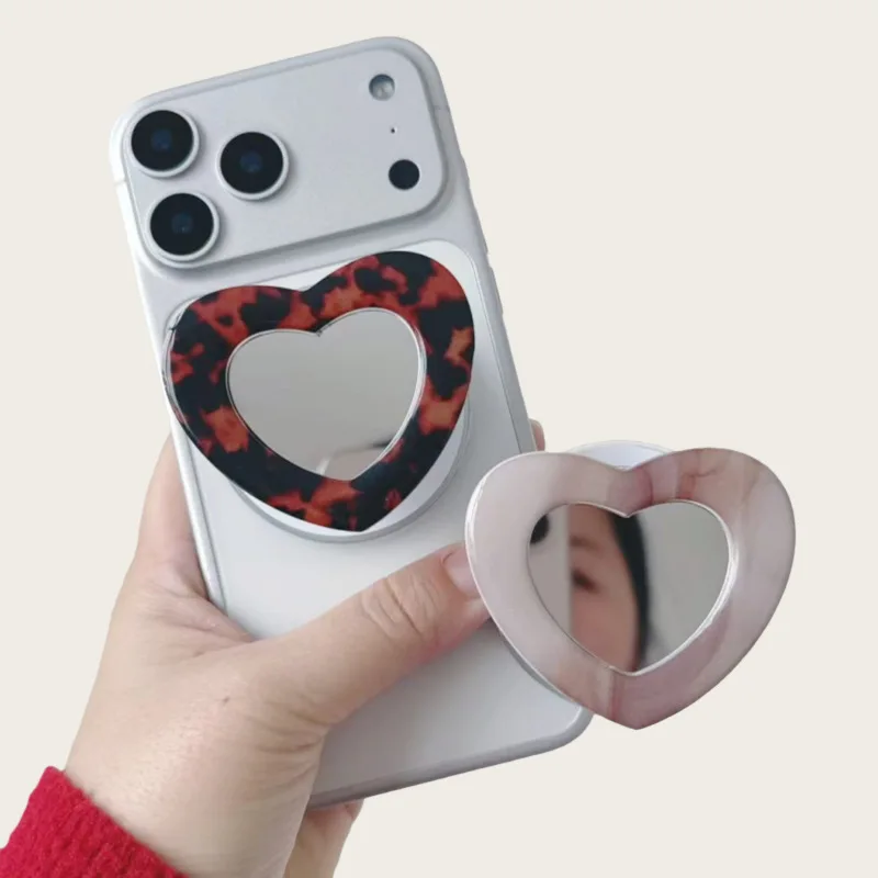 

Зеркало для макияжа из акрила с магнитным креплением, настольная подставка для телефона с зеркалом, оптовая продажа держателей для телефонов