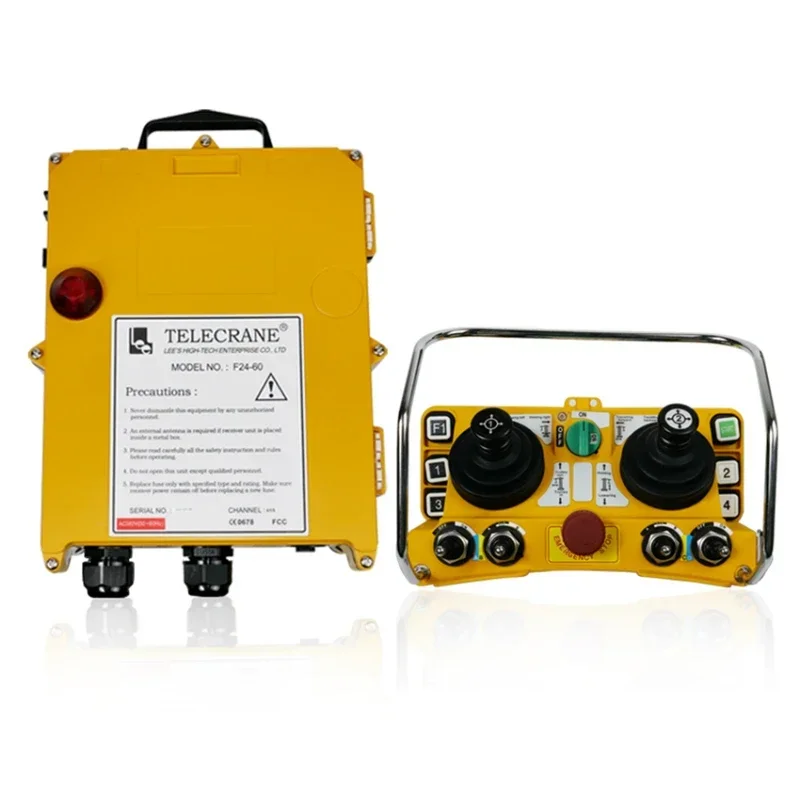 F24-60 Tower Crane 6 Buttons Dual Rocker Arm Waterproof Dustproof Industrial Wireless Remote Control