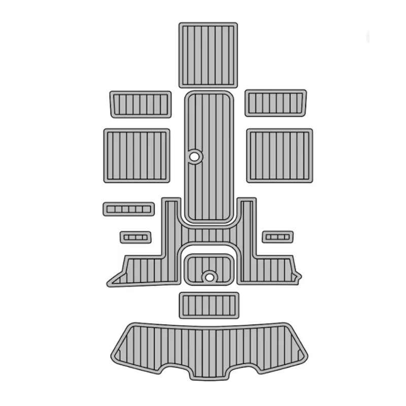 حصيرة تزيين قارب اليخت لـ Seadoo Challenger 180 2005 EVA رغوة من خشب الساج الصناعي للأرضيات المضادة للانزلاق