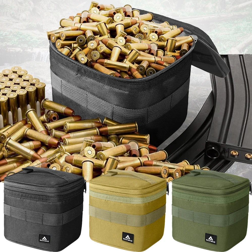 Image of Pistole Gewehr Patrone Tasche Munition Container Tragbare Munition Beutel Jagd Schießen Kugel Lagerung Fall EDC Werkzeug Handtasche