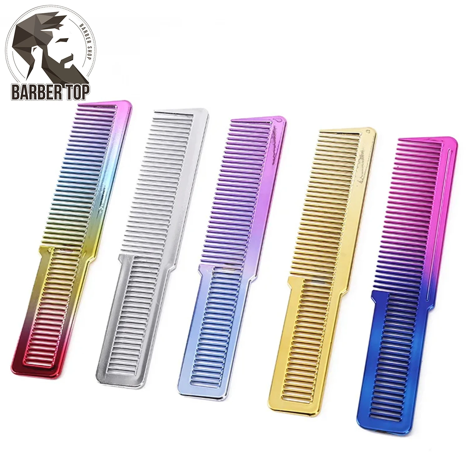 Colorful Barber Comb Men Portable Cut Comb Hairdresser Salon Oil Head Hair Brush Hairdressing Comb Tool