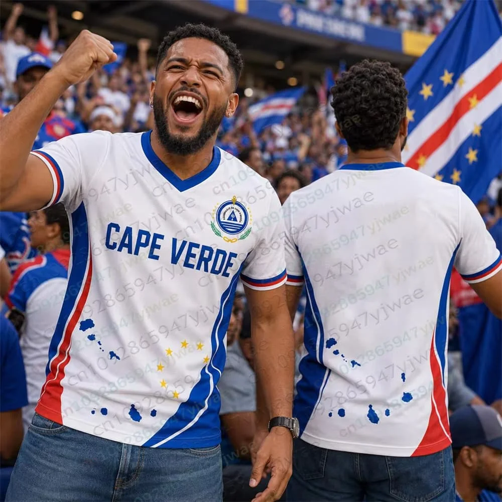 Cabo Verde Football Jersey for Adult & Kid VOZINHA No.1 Goalkeeper Jersey Summer Sports Men's T-Shirt Kid's Clothing Tee Woman