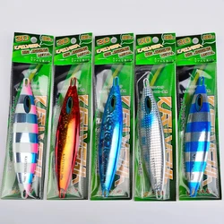 luminous Metal Jig Fishing Lure 180G 230G Off Shore Slow Pitch Jig Super Hard Vertical Jigging Spoon Fishing Tackle sea fishing