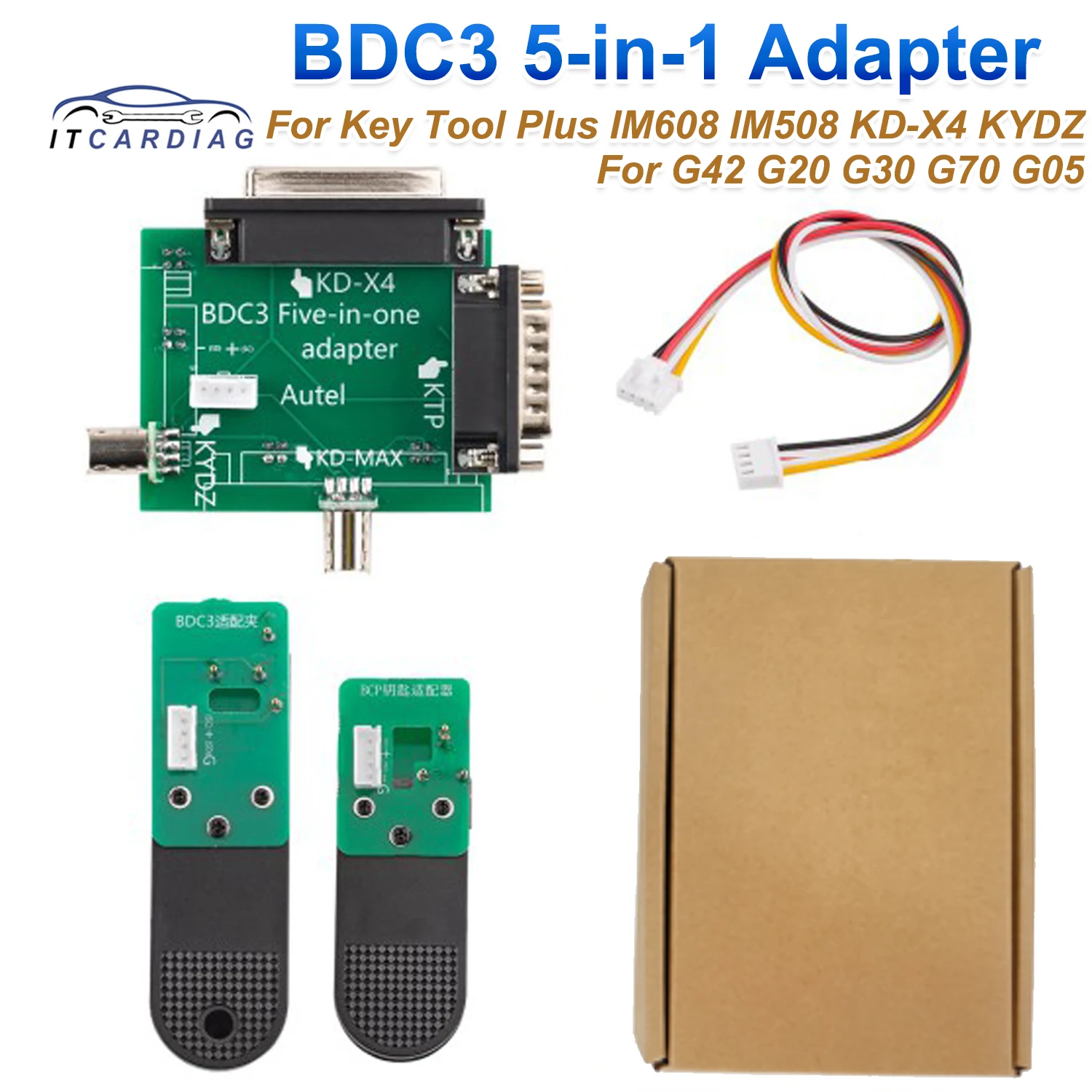 

5 в 1 BDC3 Адаптер для программирования ключей BCP Free Сварочный адаптер для Key Tool Plus IM608 IM508 KD-X4 KYDZ для G42 G20 G30 G70 G05