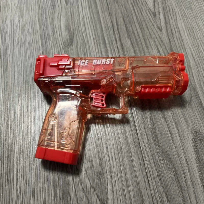 1Pcs 여름 야외 물총 장난감 멋진 수동 버스트 투명 물총