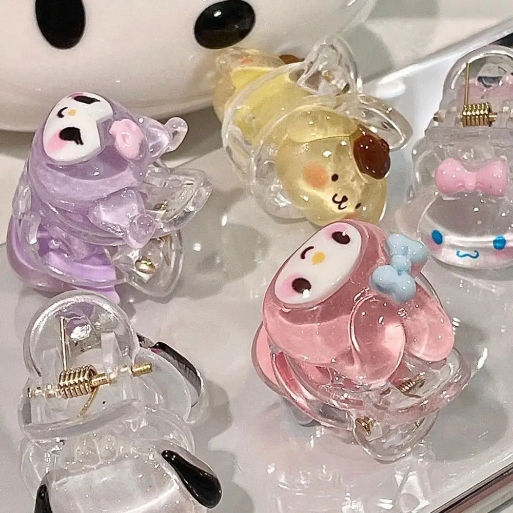 

Набор заколок для волос Sanrio Kuromi Cinnamoroll, милые мультяшные милые аксессуары для волос для девочек, студентов, украшения в стиле каваи