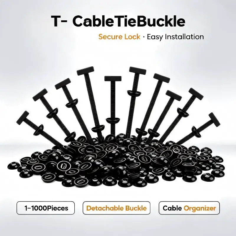 Car Nylon Zip Ties Push Mount Snap Clips Self Lock Fastener for Motorcycle Interior Trim Plastic Retainer Buckles FixAccessories