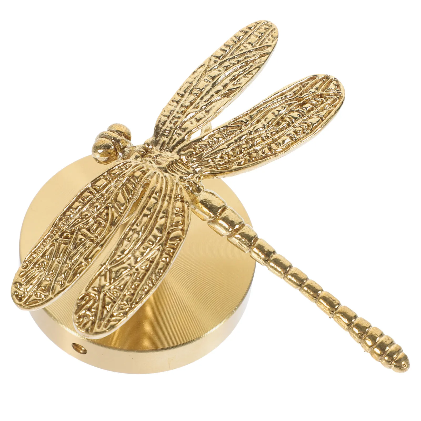 Wall Mounted Coat Hook Brass Dragonfly Style Multi Purpose Hanging Clothes Wall Hook Towel Hat Hooks for Bathroom