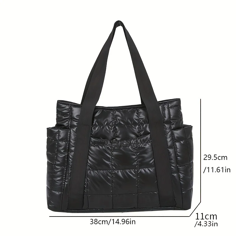 Borsa donna autunno/inverno 2024 nuova moda vintage rage rage space cotton abbigliamento borsa tote Bag monospalla da donna