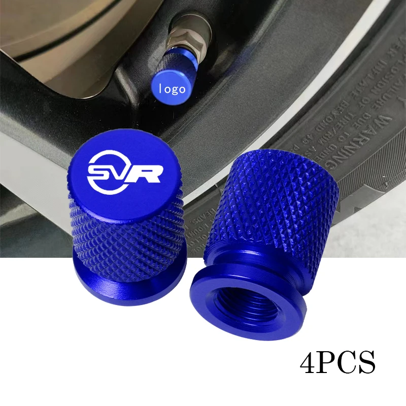 For RANGE ROVER SPORT HSE SUPERCHARGED AUTOBIOGRAPHY LR2 LR4 Freelander SVR LOGO Car Wheel Tire Valve Caps Airdust Covers 4Pcs