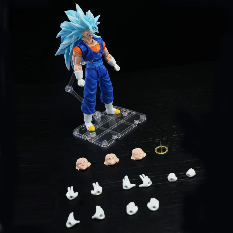 

Dragon Ball Super Blue Super Saiyan 3 Vegetto 1/12 PVC Anime Action Figures Desktop Decor ornament Model Boy Surprise Toys Gifts