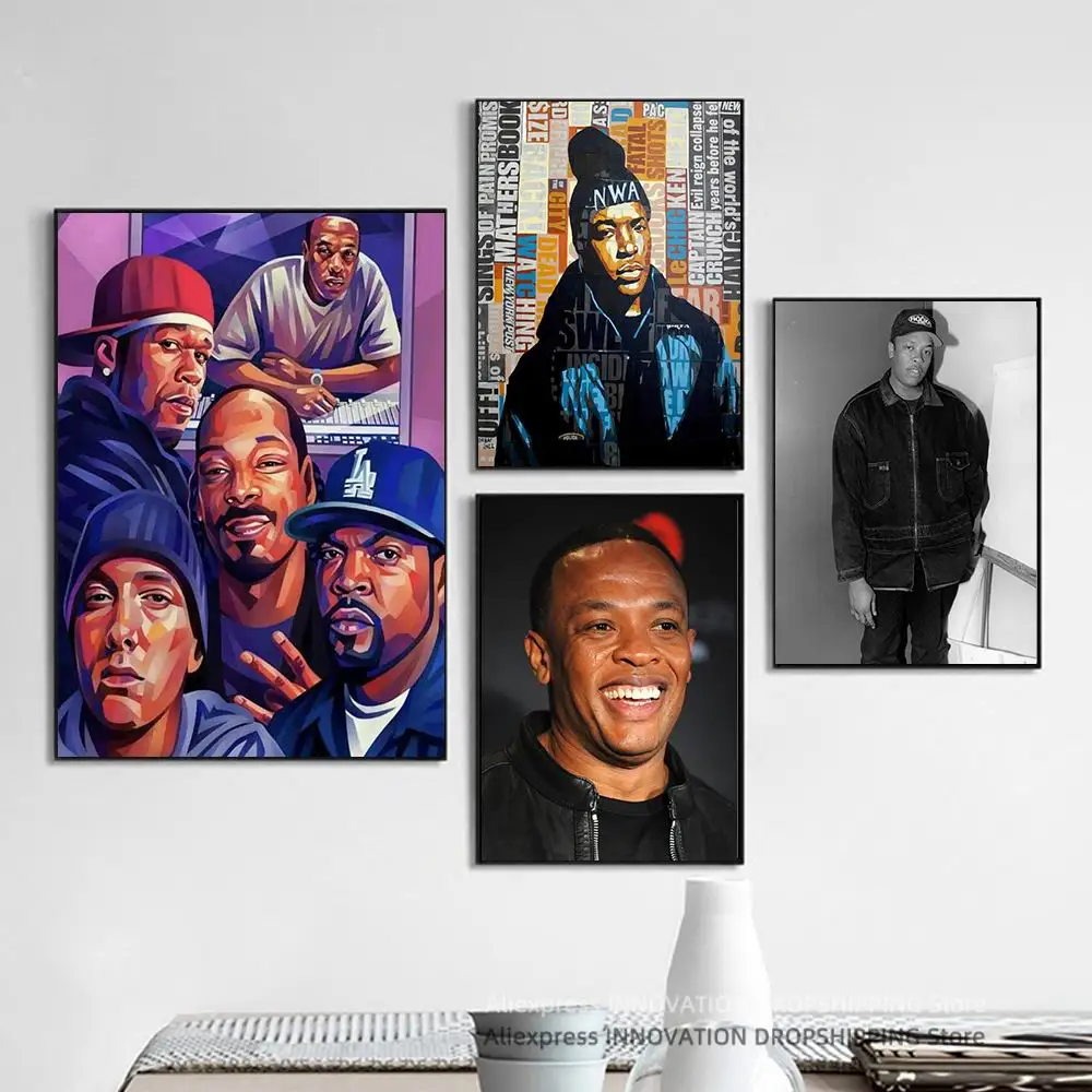 Dr. Dre Singer Band Cover Album Music Star Celebrity Poster and Prints Canvas Print Painting Pictures Wall Decor Art Home Decor