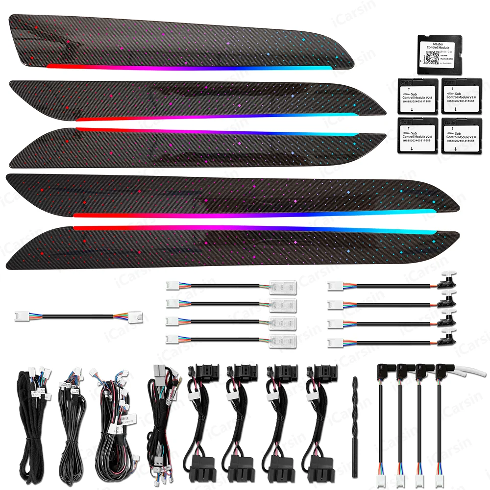 64 Color Carbon Star Ambient Light for Q3 8U 2013-2018 Screen Control Internal Light Emitting Diode Lighting Upgrade Kit