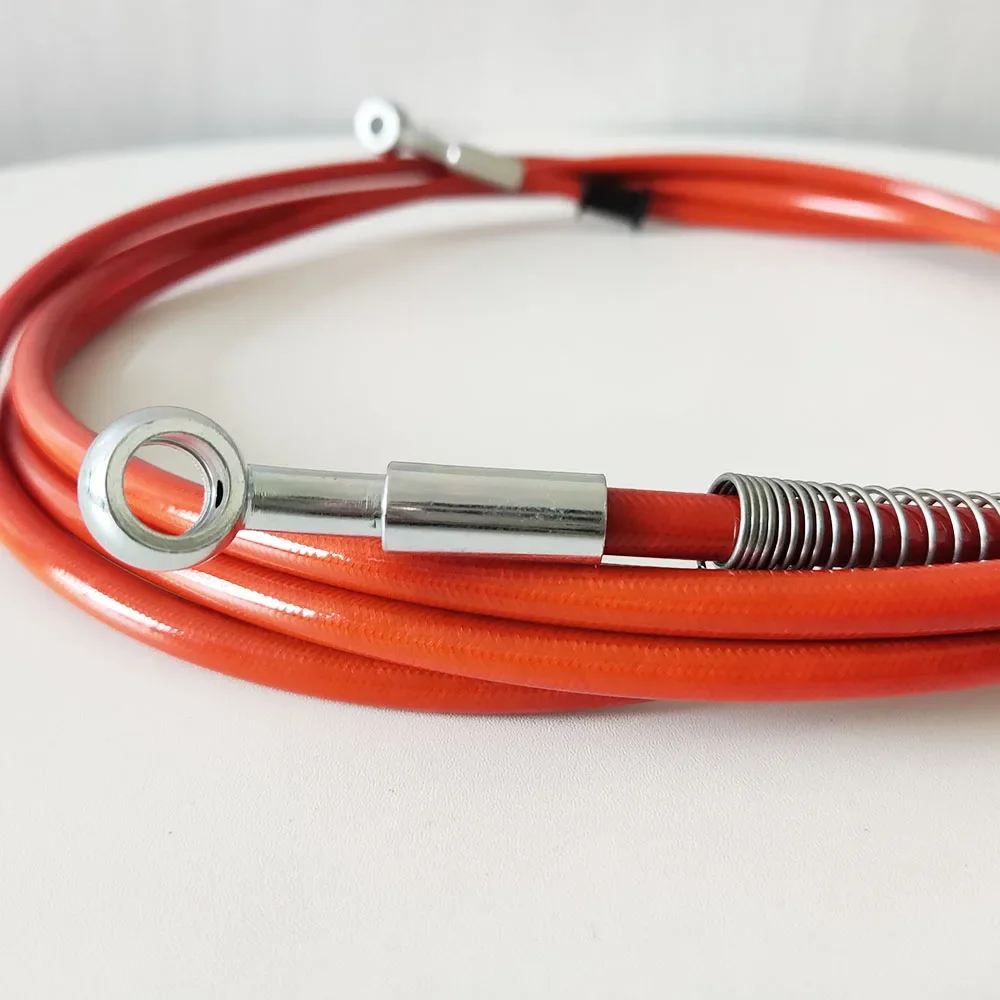 28 ° -28 °   Motocyklowy hydrauliczny hamulec sprzęgło przewód olejowy rura w oplocie ze stali nierdzewnej linia M8x1,25mm lub M10X1,2mm Banjo — zdjęcie 4