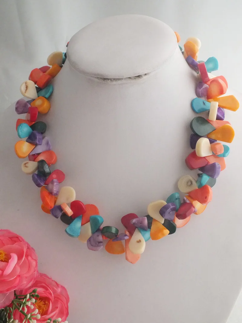 Mix Shape of melon seeds Coral Necklace/Bracelet 19