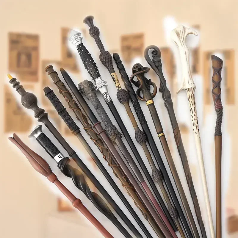 New Anime Cosplay Metal Core Magic Wand Harri Decoration Toy Accessories For Bacchetta Di Plastic Pottee Magic Stick view 3