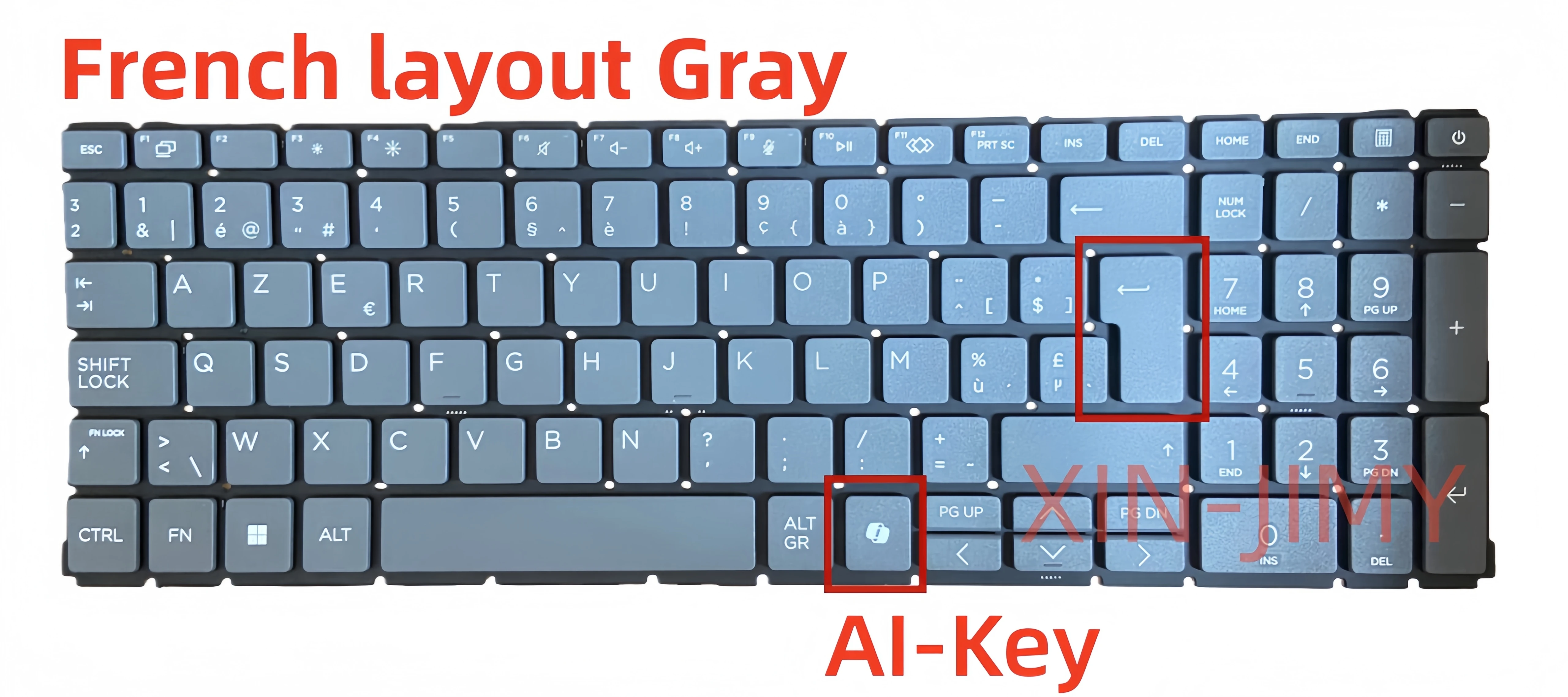 

Французская серая клавиатура для ноутбука с искусственным интеллектом для HP ProBook 460 465 16 дюймов 660 650 G11 без подсветки