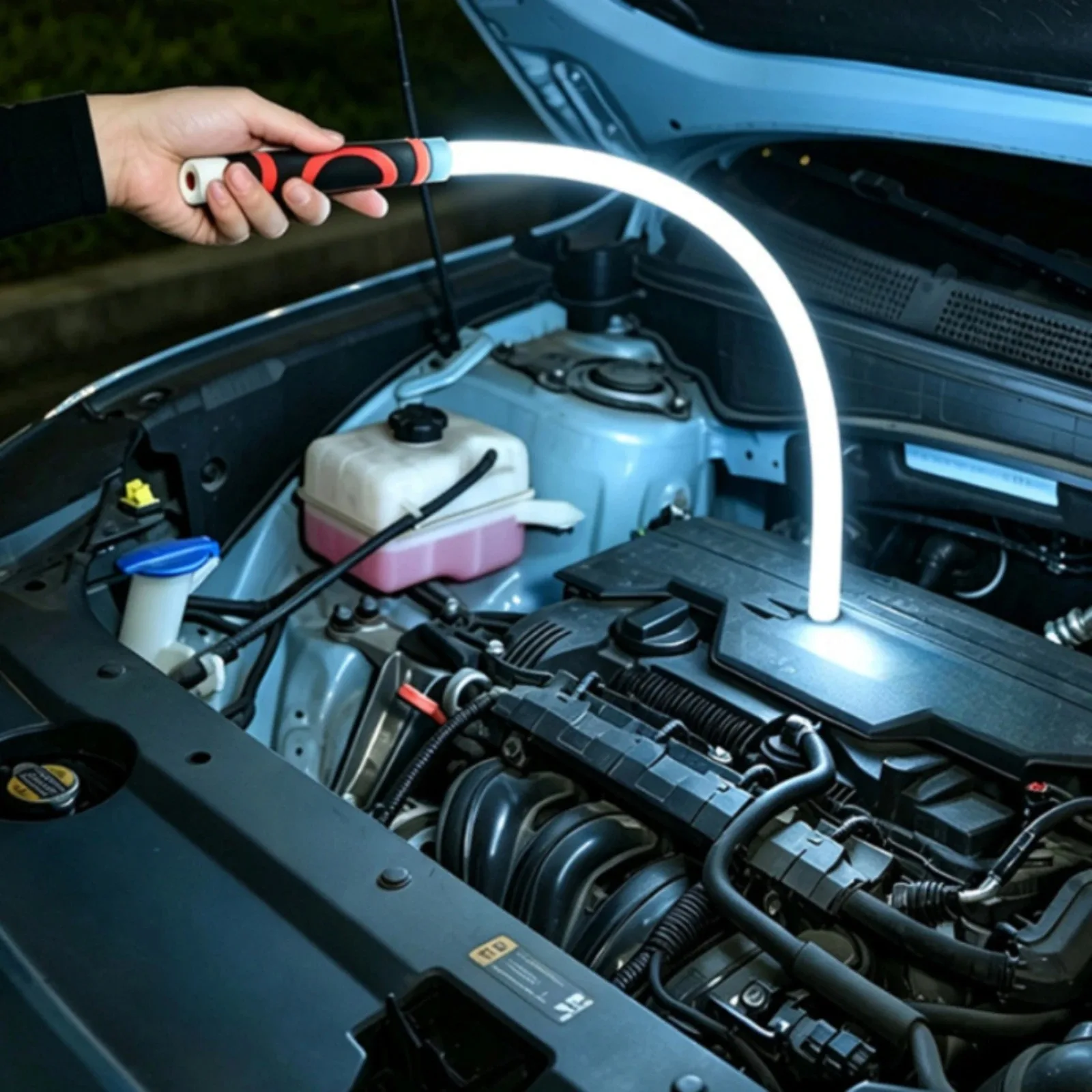 Rechargeable LED Work Light, Flexible Handheld Compact Flashlight for Mechanics Automotive Repair