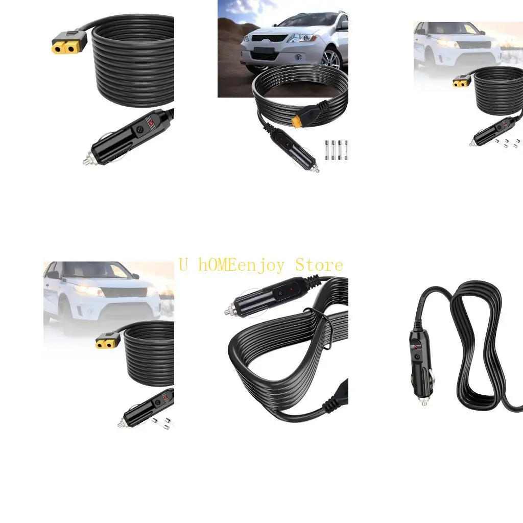 

B0KF XT60 Удлинительный кабель «мама-папа» 12 В/24 В, совместимый для моделей дронов, самолетов, автомобиля, корабля, шнур