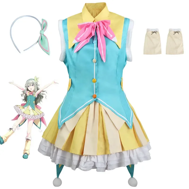 Rusanaga Nene Cosplay woman costume, Idol Nene Fur s, sauna Wear for Comic Con, cute costume short dress ^ 0 ^.