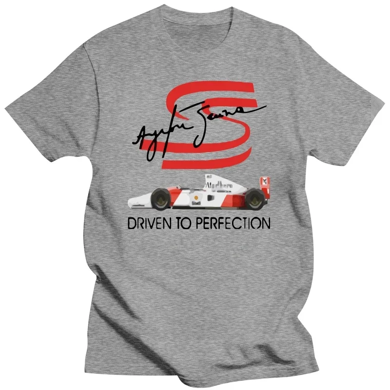 2024 NEW Men T Shirt Fashion Ayrton Senna White Classic T Shirt Funny T-shirt Novelty Tshirt Women