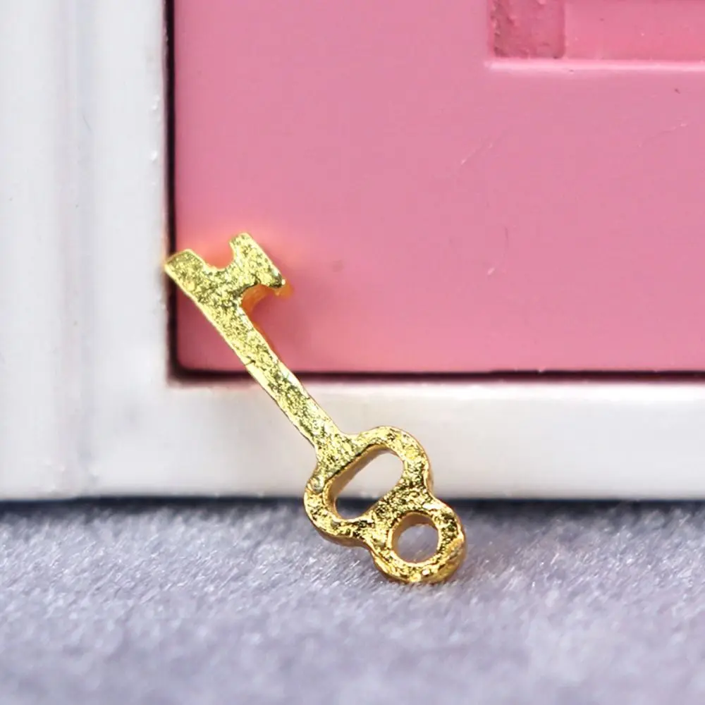 Miniature 1:12 Dollhouse Metal Door Knocker DIY Shooting Props Doll House Furniture Accessories Decor Toy Children