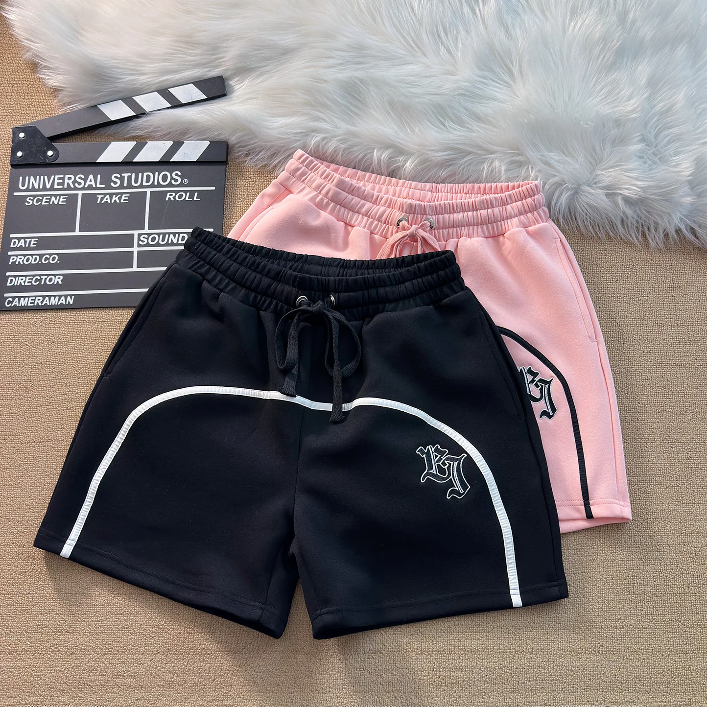 

Повседневные модные шорты с вышивкой и пэчворком, мужские спортивные баскетбольные брюки для тренировок, брюки до колен