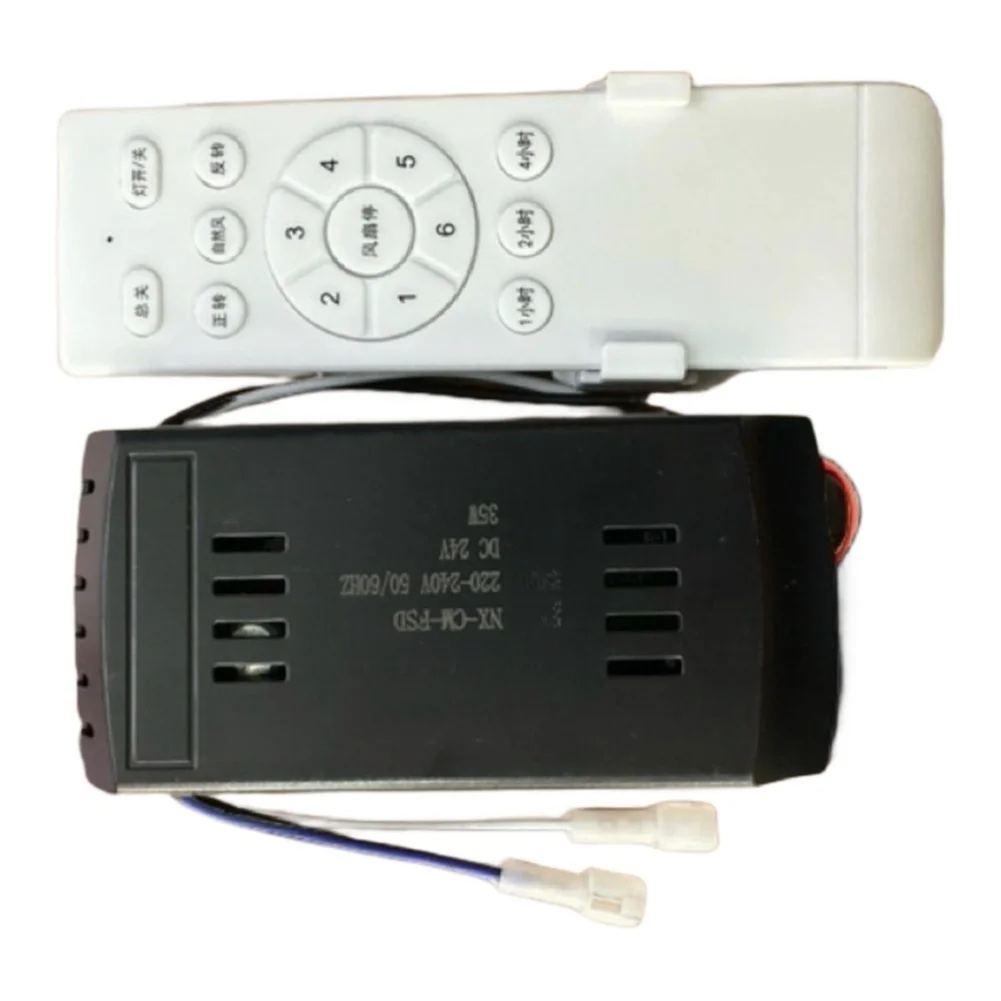 For 24V DC Ceiling Fan Remote with 6 Speeds and 3 Timer Options Strong Signal Range Simple Wiring Installation