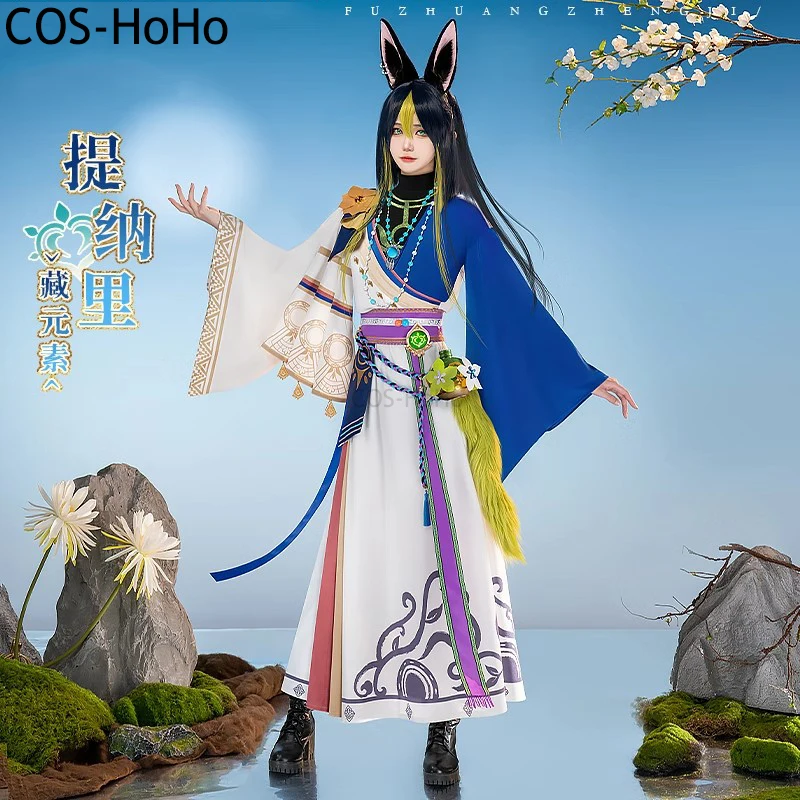 

COS-HoHo Genshin Impact Tighnari Han Element Game Suit Fashion Uniform Cosplay Costume Halloween Party Roly Play Outfit Women