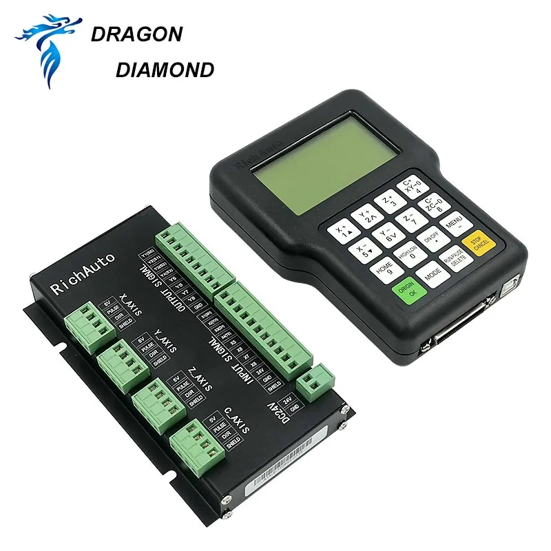 

DSP Controller for CNC Router A18 2 3 4 Axis Controller Drive Kit for Woodworking Machine Rich Auto DSP Control System