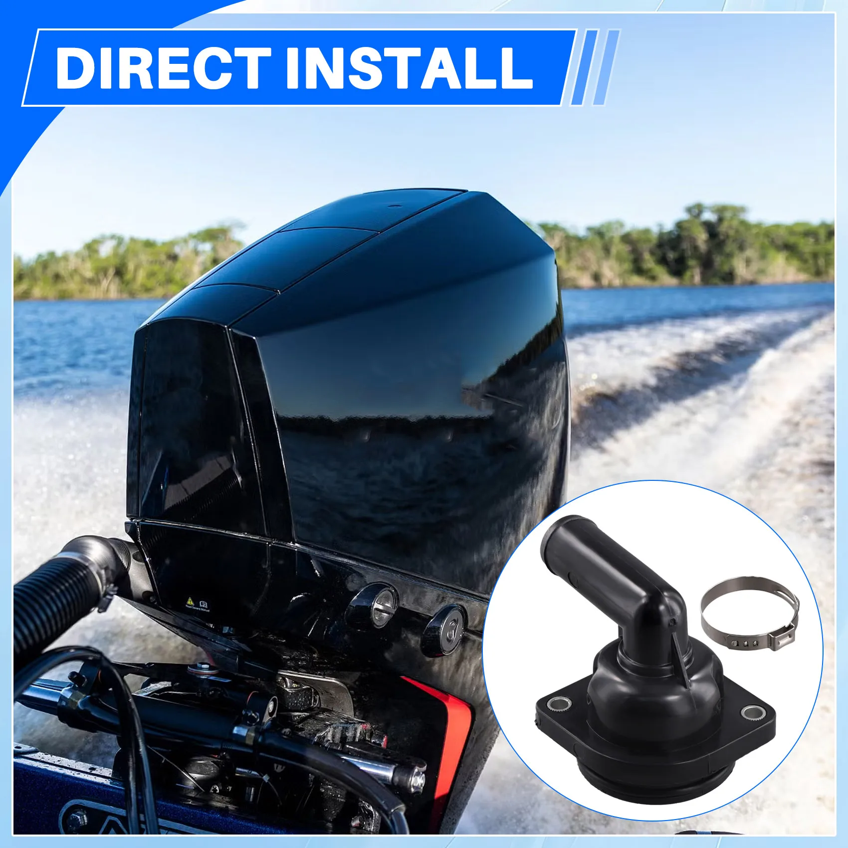 

A58X-892864T06 Корпус термостата в сборе для подвесного двигателя Mercury 75/80/90/100/115/135/150HP 8M0090819 Sierra 18-3635