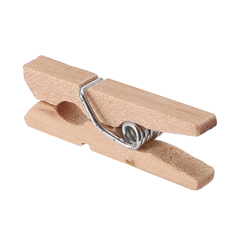 1000 Wooden Clothespin Mini Clothespins, 25Mm Long