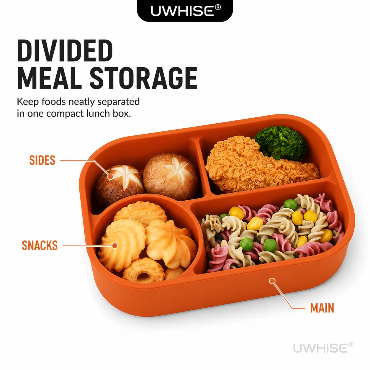 Силиконовый ланч-бокс Uwhise 7 – обзор и цена Meal Prep Oven Safe Containers