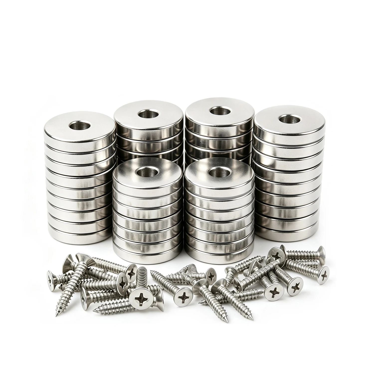 20x3 Hole 5mm Neodymium Magnet 20mm X 3mm Hole 5mm NdFeB N42 Round Super Powerful Strong Permanent Magnetic Imanes Disc For DIY