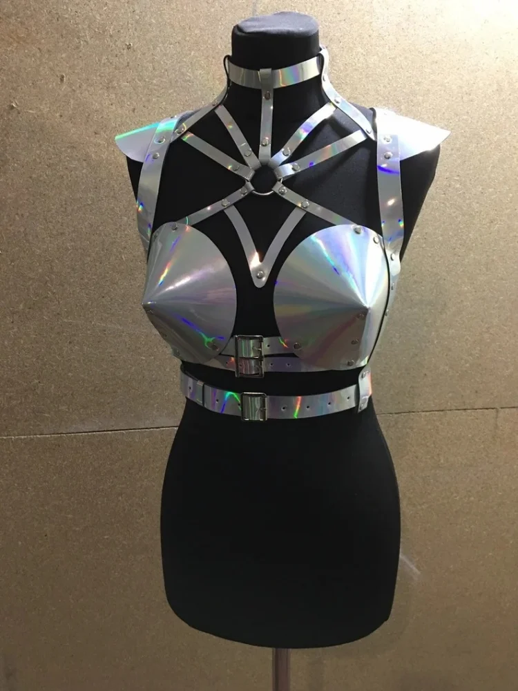 

Women's Leather Corset Double Shoulder Lace Fashion Sexy Gothic Belt Costume Music Festival Stage Bar Performance Accessories