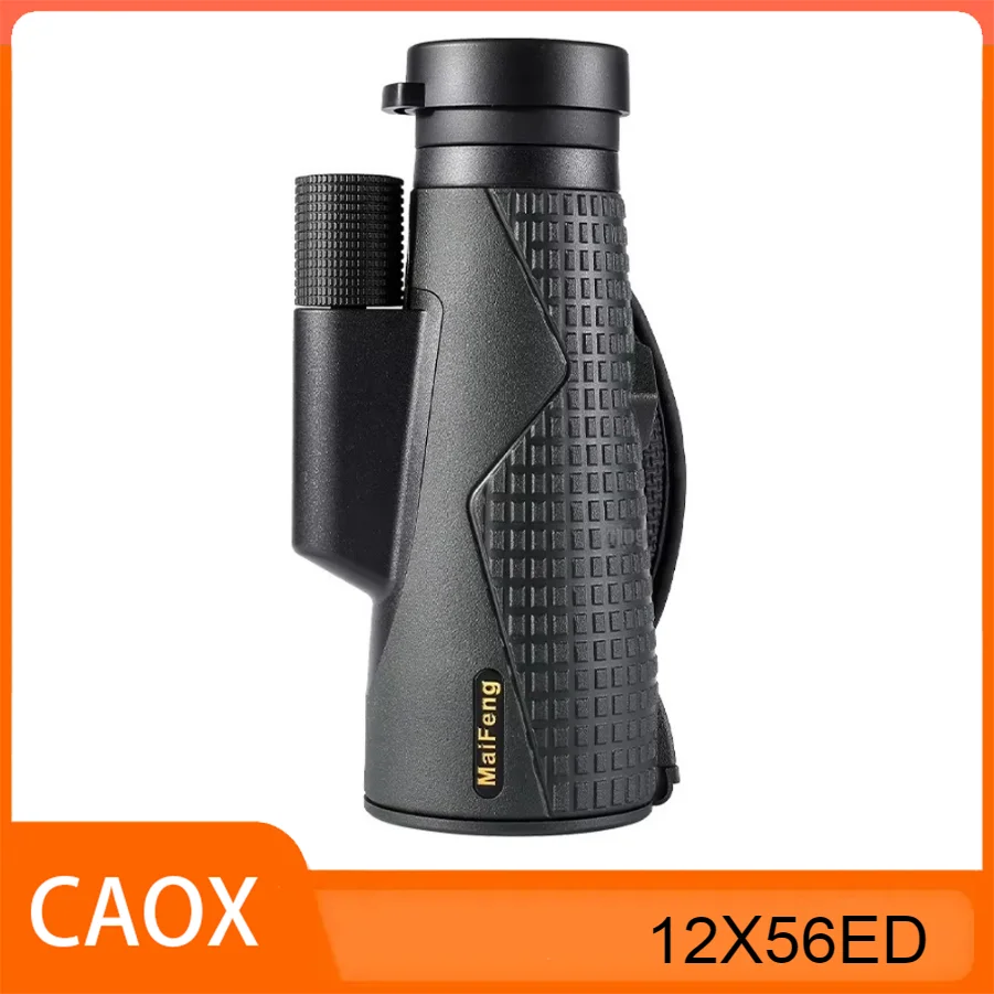 12X56 ED Glass Monocular Powerful 56mm Binocular Low Dispersion Lens Nitrogen Waterproof Telescope for Hunting Camping