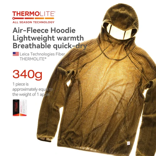 Thermolite® Sudadera con capucha: 2025 Sudadera con capucha liviana y cálida de invierno Sudadera con capucha gruesa de color sólido unisex para otoño e invierno