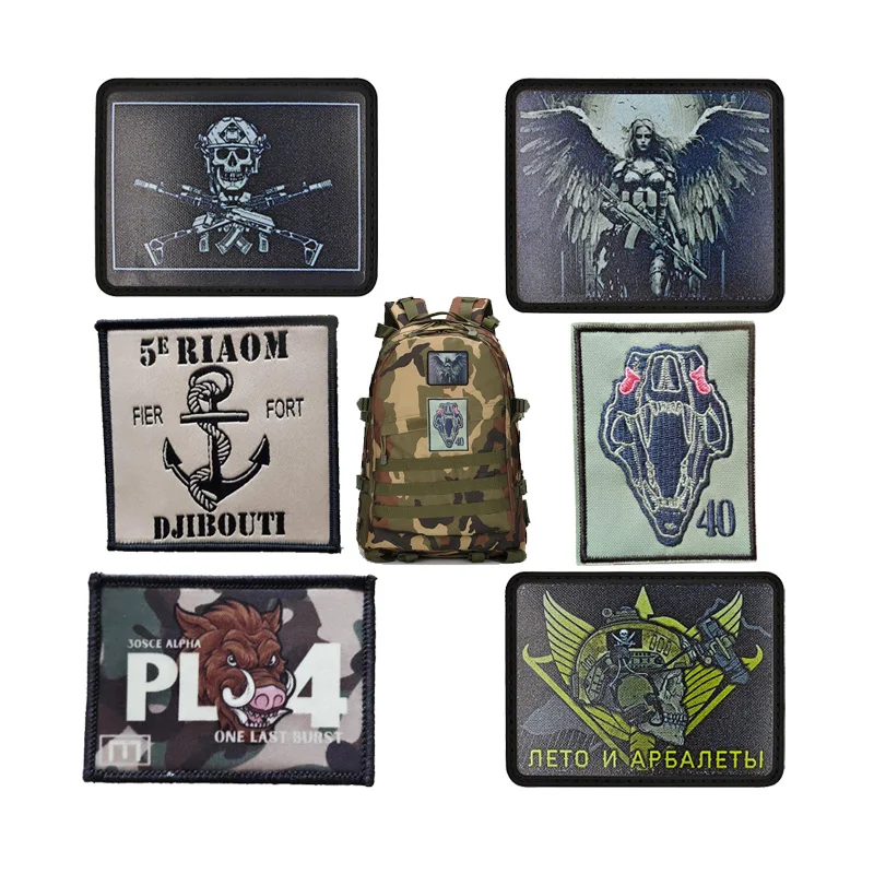 IPSC Embroidered Magic Badge Army Fan Morale Personality Backpack Armband  With backpack Clothing Patch Cap Patch