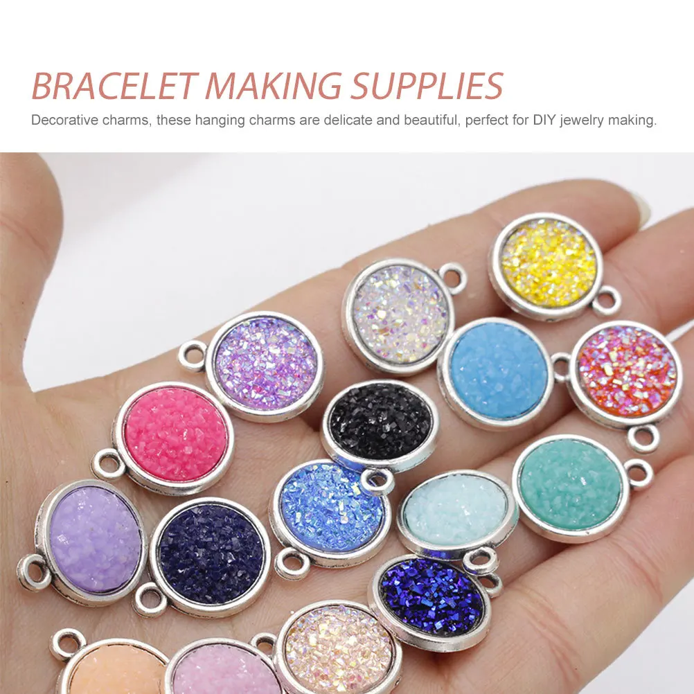 

Charms for Jewelry Making 's Breath Pendant Rhinestones Necklace Sew Decoration