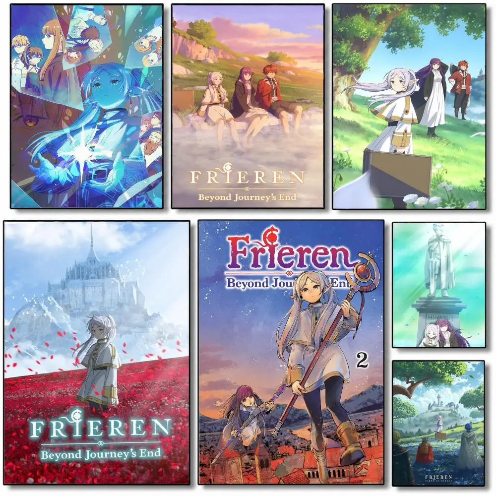 Anime F-Frieren Beyond Journeys End-MT Poster Wall Art Painting For Home Room Decoration Bedroom Wall Decor Waterproof Posters