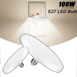 LED Bulb 220v E27 Base Household Energy Saving Lamp UFO 20W 30W 40W 60W 100W Indoor Lighting Flying Saucer Light Ampoule E27