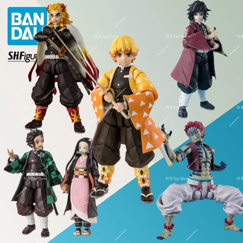 

100% Original Bandai Demon Slayer S.H.Figuarts Shf Zenitsu Agatsuma Action Figure Model Gift Toys