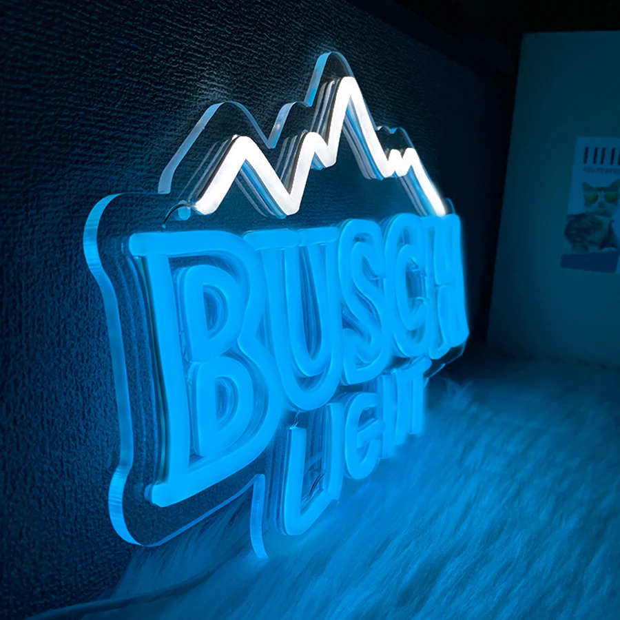 Busch ضوء النيون لتزيين الحائط ، Led ضوء النيون للرجل الكهف ، المنزل ، نادي ، حانة ، الأعمال الديكور ، هدية حفلة عيد ميلاد للمراهقين