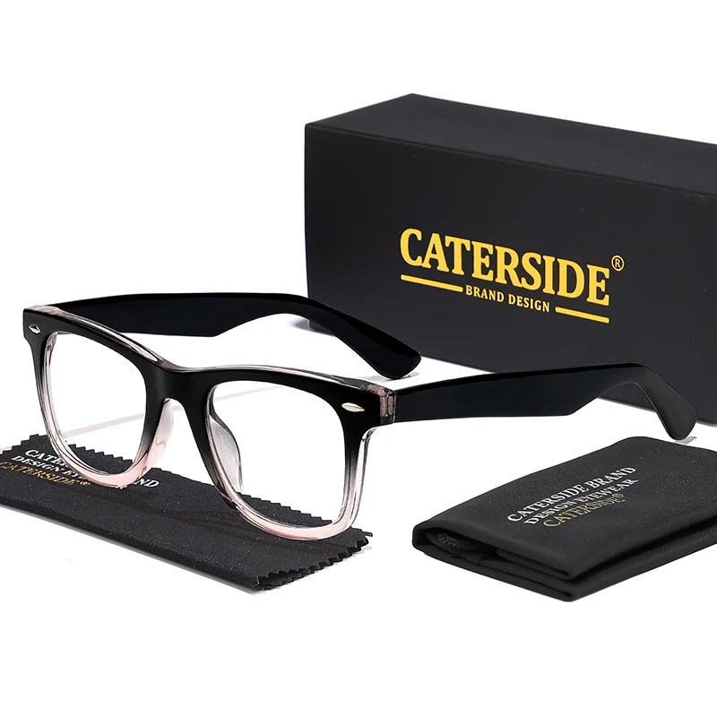 CATERSIDE Mode Herren Brillengestell Markendesign Hochwertige Tr-90 Rahmen Damen Anti Blaues Licht Computerbrille – Detail 12