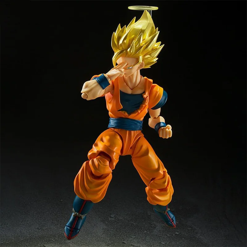 الصندوق الأصلي بانداي SHF لعبة دراغون بول سوبر سايان 2 سون جوكو الشكل النهائي أطقم منمذجة أنيمي عمل لعبة هدايا للأطفال الجندي #2